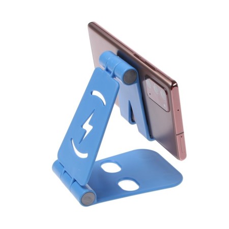 Luazon phone stand, adjustable height, silicone inserts, blue-5