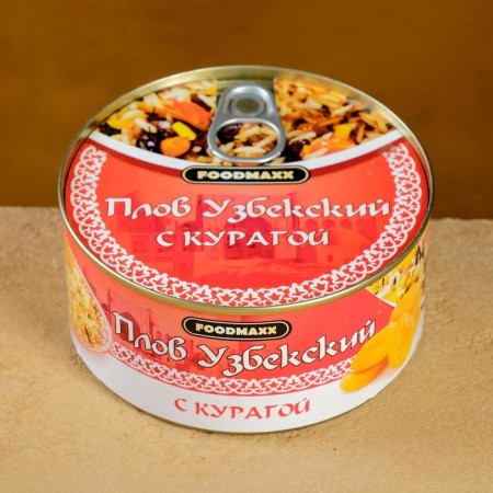 Uzbek pilaf "Festive" with kuraga, 325g, canned-2