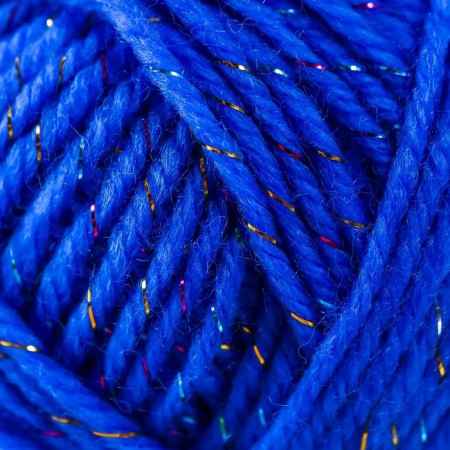 Yarn 70% acrylic, 30% silk "Softy Shine" 50 g 85 m color 33 blue-3