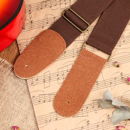 Guitar belt, 60-117 x 5 cm, brown-2