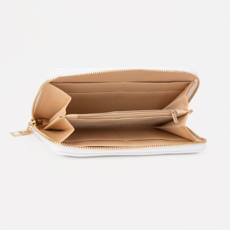 Women's wallet with lightning, white color-2
