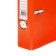 A4, 50 mm, calligrata registrar folder, PVC, embossing "Len", metal edging, pocket for a spine, assembled, orange, mix