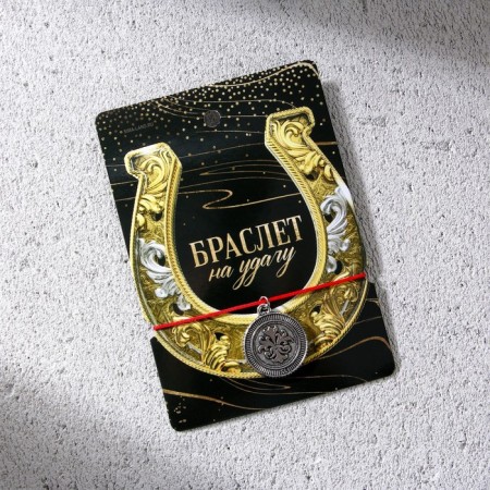 Bracelet-Milisman "For good luck", red thread, length 24 cm-1