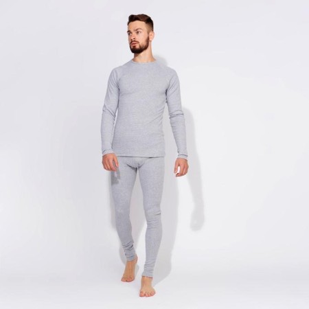 Male thermal underwear (jumper, pants) minku, color light gray melange, size 48