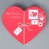 Gift box, packaging, “love everywhere” 16 x 14 x 6 cm