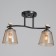 Alatei chandelier 2he27 40w Black 45x26x27 cm Bayerlux