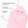 Lovelife towel "friend", col. Pink, 80x80 cm, 100% PE, microfiber 280 g/m2