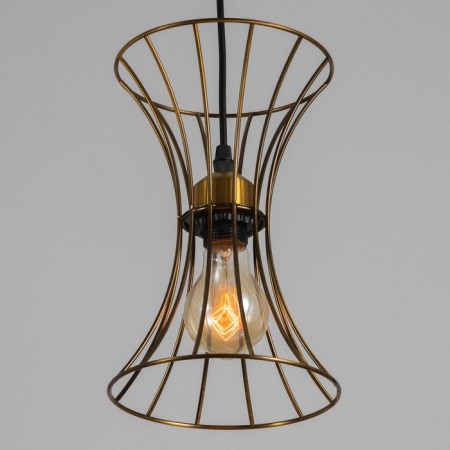 Bayerlux lamp "Anetta" E27 40W gold 16x16x23-123cm-2
