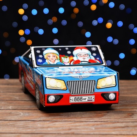 Gift box "New Year's Racing" 11.3 x 31.5 x 13.3 cm-1