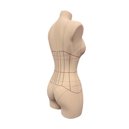 Penelope linen mannequin with marking, set of standard, size m/182, beige color, stall "Star"-1