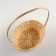 Wicker basket, 30x22 x h13/49cm, bamboo, natural