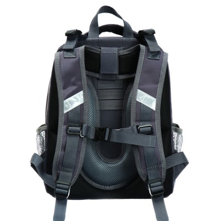 School backpack 38 x 30 x 16 cm, ergonomic back, Stavia "Auto", brown-4
