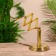 Lupa desktop "zig-zag" 20 cm, brass