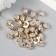 Buttons plastic for creativity on the leg "heraldic lily" gold set 30pcs 1.2x1.2 cm 94135