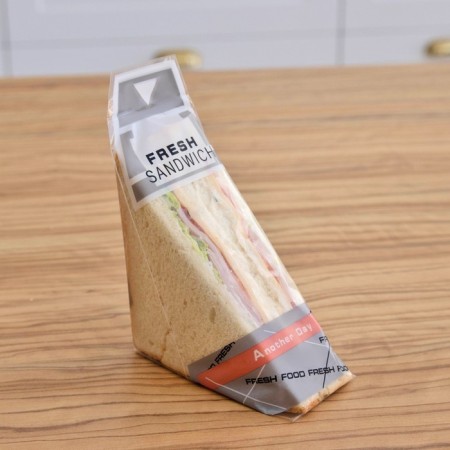 Упаковка для сэндвича, серый, 23,5 х 5,5 см