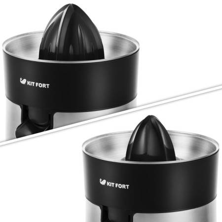 Kitfort KT-1113 juicer, for citrus fruits, 85 watts, 600 ml, silver-2