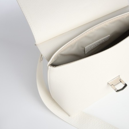 Women's bag Textura, messenger, average size, white color-5