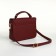 Women's bag on the valve, Textura, small size, burgundy color