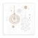 New Year's napkins Paper Lilia "Five minutes", 1 layer, 24x24 cm, 50 pcs