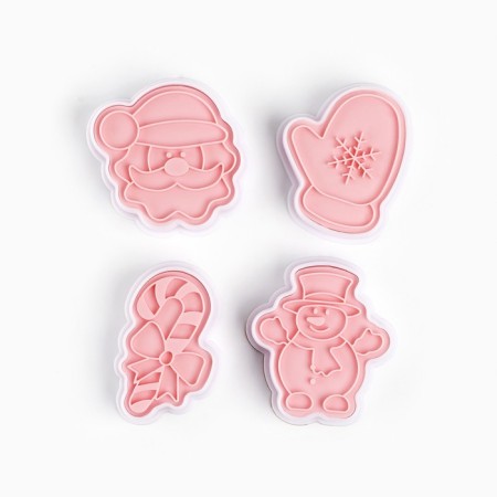 New Year. A set of cookies "Parcel from Santa Claus", plastic, 4 pcs-2