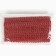 Braid red oval, with lurex, 2 cm, in a roll 10 m