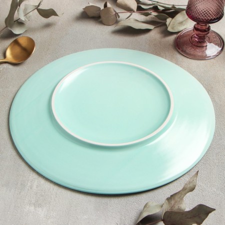 Porcelain plate "Bolla Menta", D = 28 cm-2