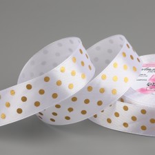 Satin tape with embossing 