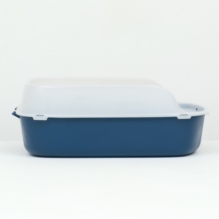 Toilet with board, 50x35x18 cm, blue-4