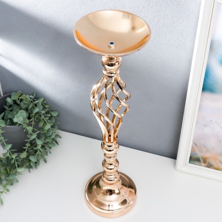 Summary metal per 1 candle "plexus" gold 54x12x12 cm-1