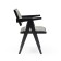 Harmony lunch chair, beech frame, polyester fabric, pageon Grey color