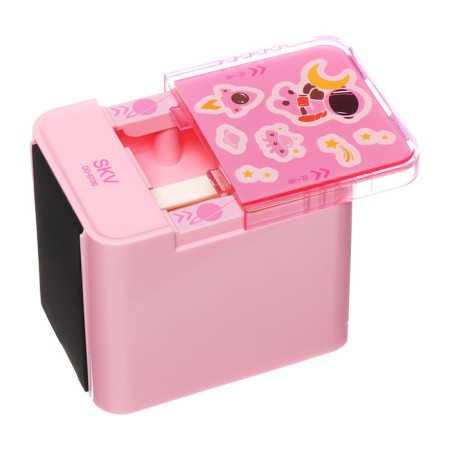 Electric sharpener (batteries are not included). works from 2 AA batteries pink-2