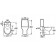 Roca Victoria Nord 341nd0000 toilet tank, lower water supply, 2 modes, white