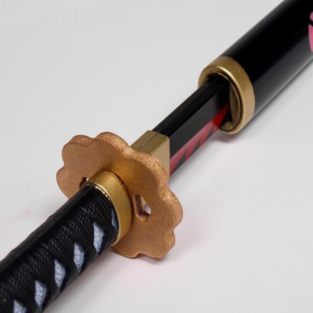 Souvenir weapon "Katana Schuza" 105 cm, black with red, polystyrene foam-4