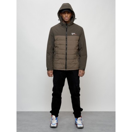 Sports male jacket, size 60, brown color-8