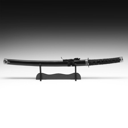 Souvenir weapon "Katana on the stand", black scabbard, 100 cm, mix-1