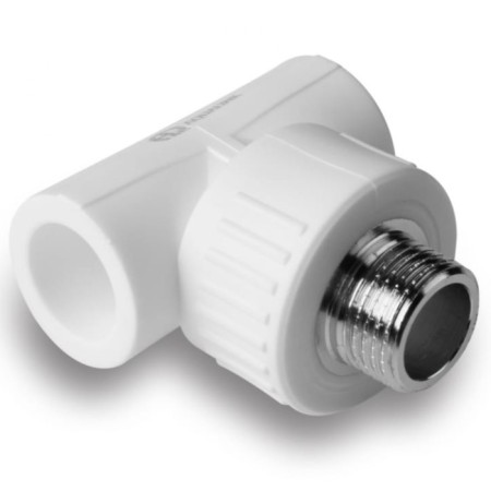 Combined Aqualink, polypropylene tee, d = 20 mm x 3/4 ", external thread