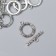 Decor Metal for the Creativity of Labbels "Greek Ornament Ring" Silver 2065M016 2.3x0.7 cm 700644