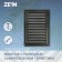 Ventilation grate Zein Lux RM2030SR, 200 x 300 mm, with a grid, metal, silver