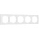 Frame for 5 posts WL03-FRAME-05, white color