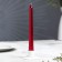 A set of antique candles, 1.9x 20 cm, 6 pieces, ruby ​​metallic