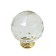Handle button Cappio "Diamond", glass, d = 40 mm