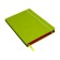 Leduced Diary A5, 140l, Cage, leatherette, elastic band, red cut, green