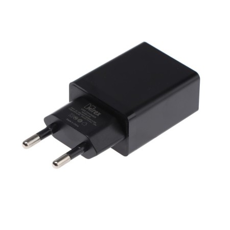 Network charger Mirex U16i, USB, 2.4 A, Lightning cable, 1 m, black-1