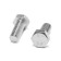 Bolt of the tundra krep, with a hexagonal head, galvanized, Din933, M12x30 mm, 1 kg