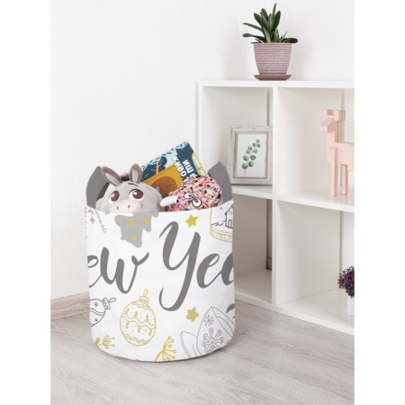 Basket for toys "New Year, size 35x35 cm