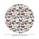 Tables on the table “Flight of butterflies”, round, oxford, elastic band, size 140x140 cm, diameter 105-120 cm