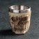 Stainless steel Stop "Skull. Halloween ", 60 ml, beige color