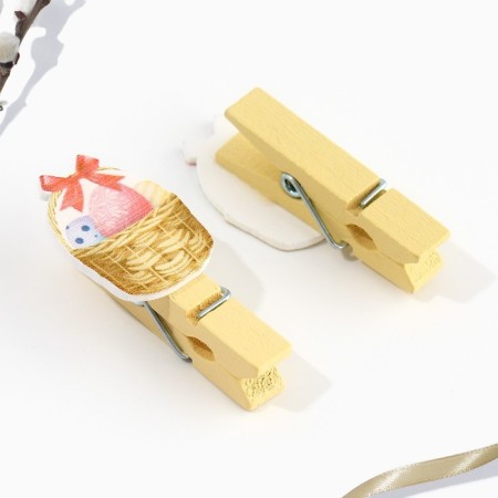 A set of clothespins for decorating the willow "Light Easter!", 10 x 12 cm.-4