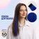 Local Locom, straight hair, clock, 50 cm, 5 g, blue color