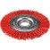 Disc “bison” brush 35160-125_z01, for Ushm, nylon, abrasive coating, 22.2x125 mm